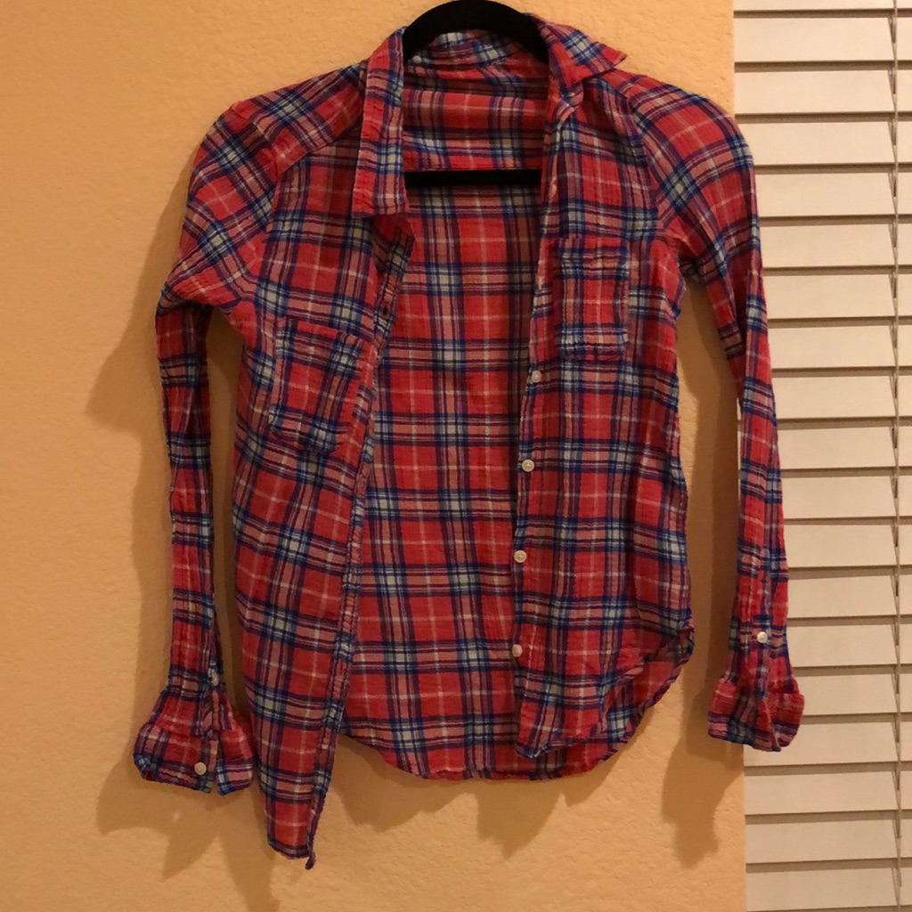 Red Plaid Button Down